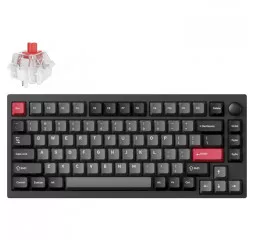 Клавіатура бездротова Lemokey P1 Pro Keychron Super Red Carbon Black (P1P-M1-UA)