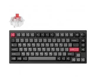 Клавіатура бездротова Lemokey P1 Pro Keychron Super Red Carbon Black (P1P-M1-UA)
