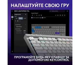 Клавиатура беспроводная Logitech G515 Lightspeed White (920-012539)