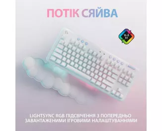 Клавиатура беспроводная Logitech G715 Aurora Wireless Gaming GX Brown Lightspeed/Bluetooth UA Off-White (920-010465)