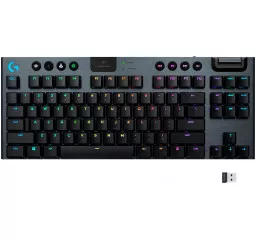 Клавіатура бездротова Logitech G915 Gaming TKL Tenkeyless LIGHTSPEED RGB GL CLICKY Black (920-009537)