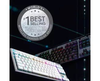 Бездротова клавіатура Logitech G915 Gaming TKL Tenkeyless LightSpeed Wireless RGB Mechanical White (920-009664)