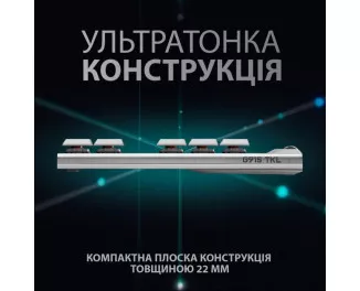 Бездротова клавіатура Logitech G915 Gaming TKL Tenkeyless LightSpeed Wireless RGB Mechanical White (920-009664)