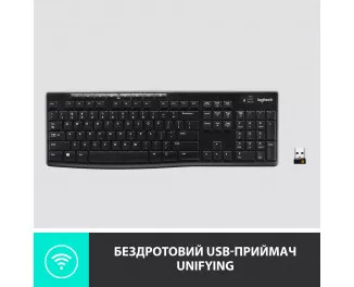 Клавіатура бездротова Logitech K270 Black (920-003738)