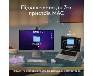 Клавіатура бездротова Logitech MX Keys S for Mac Pale Gray (920-011638)