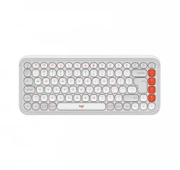 Клавіатура бездротова Logitech POP Icon Keys Bluetooth UA Off-White (920-013072)
