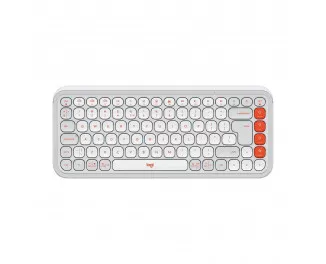 Клавіатура бездротова Logitech POP Icon Keys Bluetooth UA Off-White (920-013072)