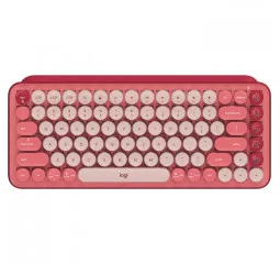 Клавиатура беспроводная Logitech POP Keys Wireless Mechanical Keyboard UA Rose (920-010737)