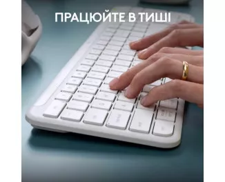 Клавіатура бездротова Logitech Signature Slim Wireless K950 Off White (920-012466)