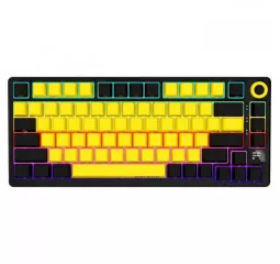 Клавиатура беспроводная Lorgar KBP7075W Pro Black-Yellow (LRG-KBP7075W-YL-US)