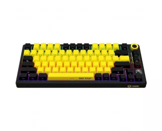 Клавиатура беспроводная Lorgar KBP7075W Pro Black-Yellow (LRG-KBP7075W-YL-US)