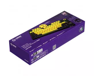 Клавиатура беспроводная Lorgar KBP7075W Pro Black-Yellow (LRG-KBP7075W-YL-US)