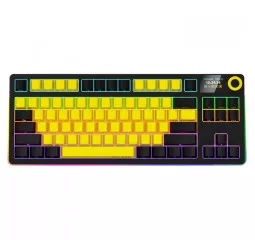 Клавиатура беспроводная Lorgar KBP70TKLW Black/Yellow (LRG-KBP70TKLW-YL-US)