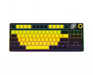 Клавиатура беспроводная Lorgar KBP70TKLW Black/Yellow (LRG-KBP70TKLW-YL-US)