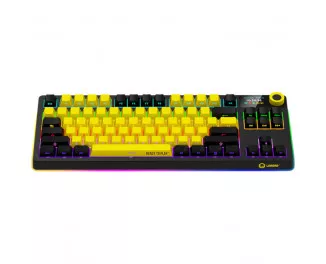 Клавиатура беспроводная Lorgar KBP70TKLW Black/Yellow (LRG-KBP70TKLW-YL-US)