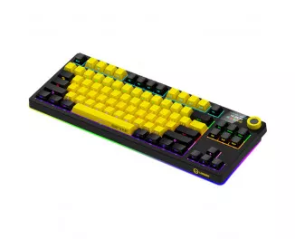Клавиатура беспроводная Lorgar KBP70TKLW Black/Yellow (LRG-KBP70TKLW-YL-US)