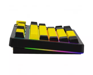 Клавиатура беспроводная Lorgar KBP70TKLW Black/Yellow (LRG-KBP70TKLW-YL-US)