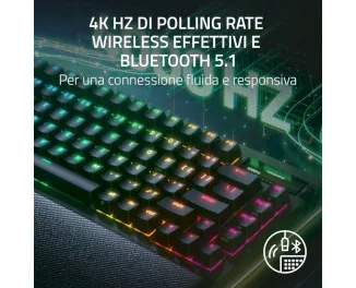 Клавиатура беспроводная Razer BlackWidow V4 PRO Orange Switch Wireless/Bluetooth/USB UA Black (RZ03-05130100-R3M1)