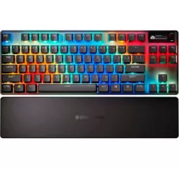 Клавиатура беспроводная SteelSeries Apex Pro TKL Wireless Gen 3 UA HyperMagnetic OmniPoint 2.0 OLED UA Black (64871)