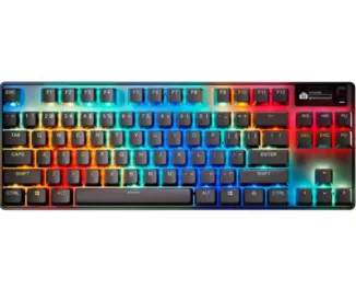 Клавиатура беспроводная SteelSeries Apex Pro TKL Wireless Gen 3 UA HyperMagnetic OmniPoint 2.0 OLED UA Black (64871)