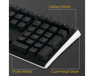 Клавіатура Ducky One 3 Cherry MX Blue RGB UA USB Black (DKON2108ST-CUAPXCLAWSC1)