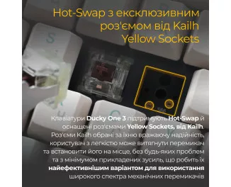 Клавиатура Ducky One 3 Cherry MX Speed Silver UA USB Cream (DKON2108-PUAPXМAEGGC1)