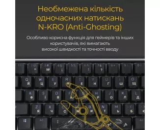 Клавіатура Ducky One 3 Mini Cherry MX Red RGB UA USB Black (DKON2161ST-RUAPXCLAWSC1)
