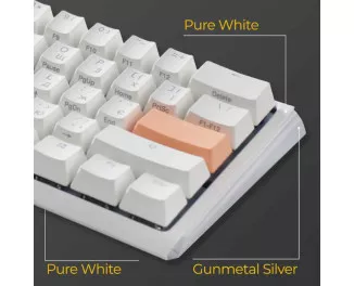 Клавіатура Ducky One 3 Mini Cherry MX Silent Red RGB UA USB White (DKON2161ST-SUAPXPWWWSC1)