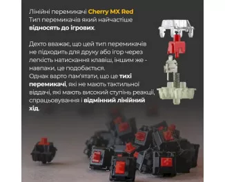 Клавіатура Ducky One 3 SF Cherry MX Red RGB UA USB Black (DKON2167ST-RUAPXCLAWSC1)