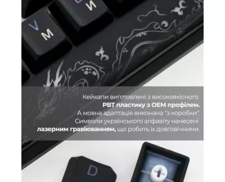 Клавіатура Ducky One 3 SF Cherry MX Red RGB UA USB Black (DKON2167ST-RUAPXCLAWSC1)
