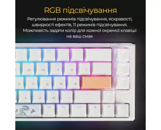 Клавиатура Ducky One 3 SF Cherry MX Red RGB UA USB White (DKON2167ST-RUAPXPWWWSC1)