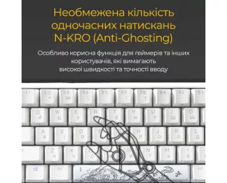 Клавиатура Ducky One 3 SF Cherry MX Red RGB UA USB White (DKON2167ST-RUAPXPWWWSC1)