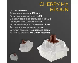 Клавіатура Ducky One 3 TKL Cherry MX Brown UA USB Cream (DKON2187-BUAPXМAEGGC1)