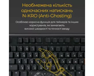 Клавіатура Ducky One 3 TKL Cherry MX Red RGB UA USB Black (DKON2187ST-RUAPXCLAWSC1)