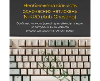 Клавіатура Ducky One 3 TKL Cherry MX Silent Red UA USB Cream (DKON2187-SUAPXМAEGGC1)