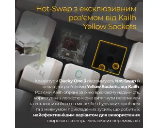 Клавіатура Ducky One 3 TKL Cherry MX Silent Red UA USB Cream (DKON2187-SUAPXМAEGGC1)