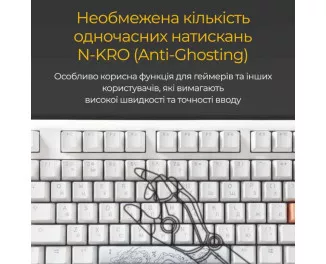 Клавиатура Ducky One 3 TKL Cherry MX Speed Silver RGB UA USB White (DKON2187ST-PUAPXPWWWSC1)