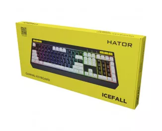 Клавиатура Hator Icefall USB Black/White (HTK400UA)