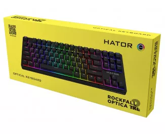 Клавиатура Hator Rockfall 2 Optica TKL Black USB Black (HTK-730)