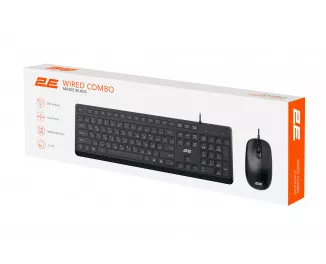 Клавіатура та миша 2E MK405 USB Black (2E-MK405UBK_UA)