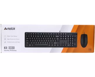 Клавиатура и мышь A4Tech KK-3330 USB Black