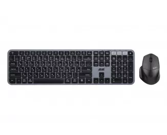 Клавіатура та миша бездротова 2E MK440 WL/BT Black/Grey (2E-MK440WBGR_UA)