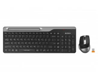 Клавіатура та миша бездротова A4Tech FB2535CS Smoky Grey USB