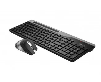 Клавиатура и мышь беспроводная A4Tech FB2535CS Smoky Grey USB