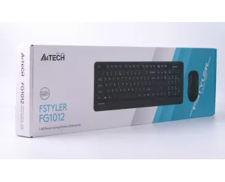 Клавіатура та миша бездротова A4Tech FG1012 Black USB