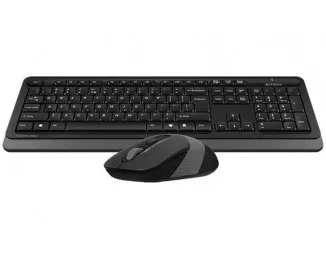Клавиатура и мышь беспроводная A4Tech FG1012S Black/Grey