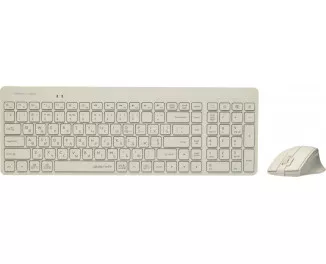 Клавиатура и мышь беспроводная A4Tech FG2400 Air Wireless Beige (4711421994613)