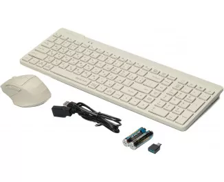 Клавиатура и мышь беспроводная A4Tech FG2400 Air Wireless Beige (4711421994613)
