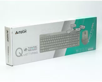 Клавиатура и мышь беспроводная A4Tech FG2400 Air Wireless Beige (4711421994613)