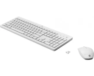 Клавіатура та миша бездротова HP 230 Wireless UA White (3L1F0AA)
